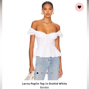 Bardot Larna Poplin Top worn once